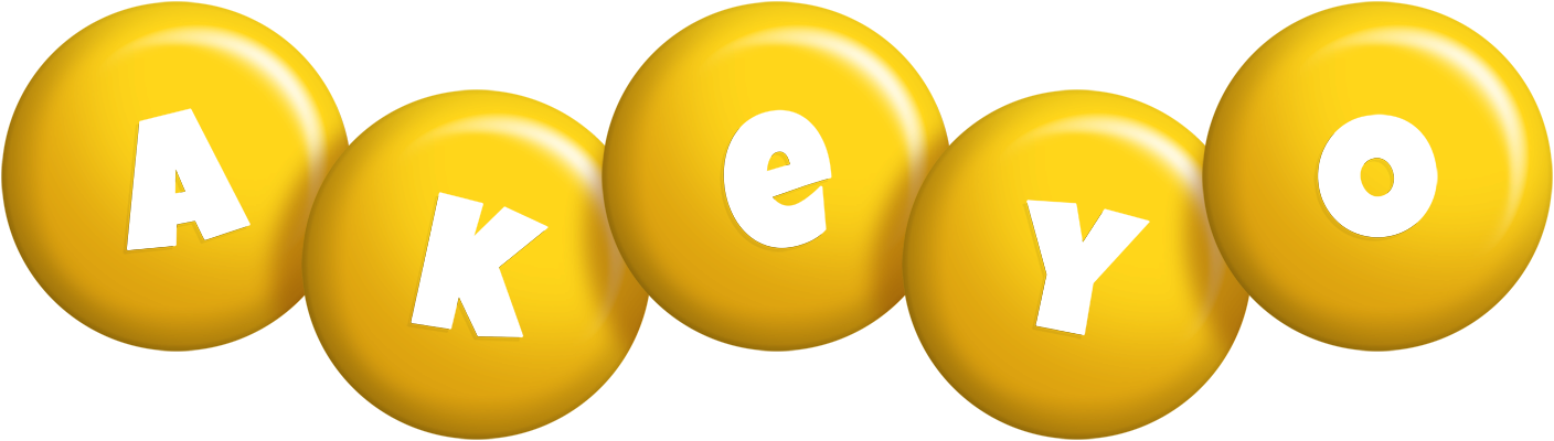 Akeyo candy-yellow logo