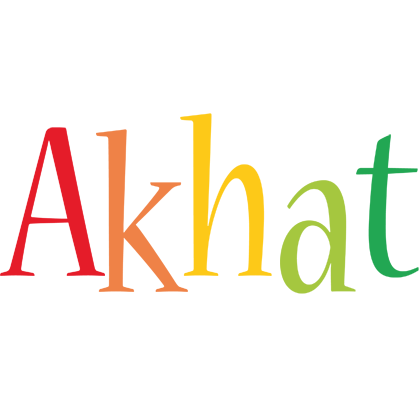 Akhat birthday logo