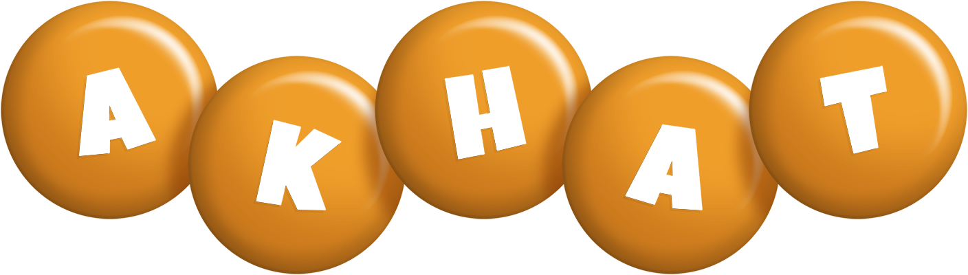 Akhat candy-orange logo