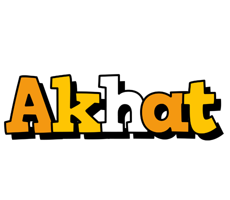 Akhat cartoon logo