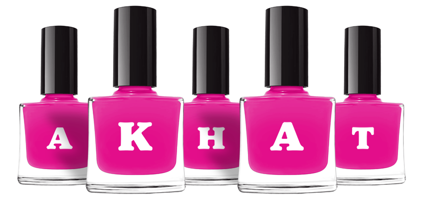 Akhat nails logo