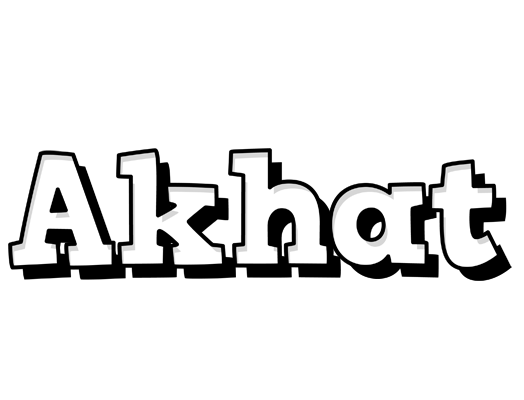 Akhat snowing logo