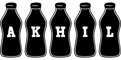 Akhil bottle logo