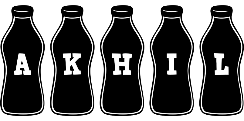 Akhil bottle logo