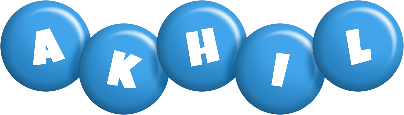Akhil candy-blue logo