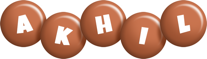 Akhil candy-brown logo