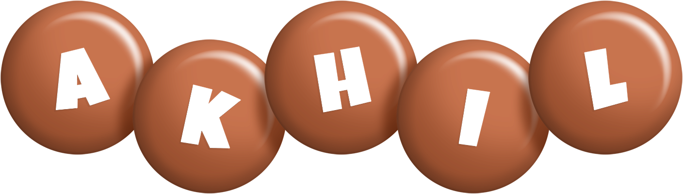 Akhil candy-brown logo
