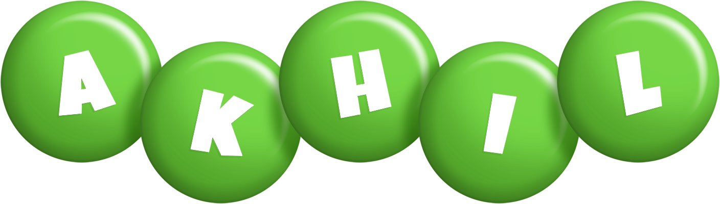 Akhil candy-green logo