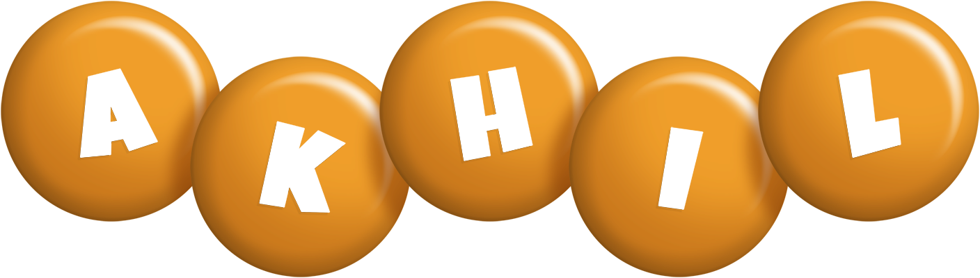 Akhil candy-orange logo