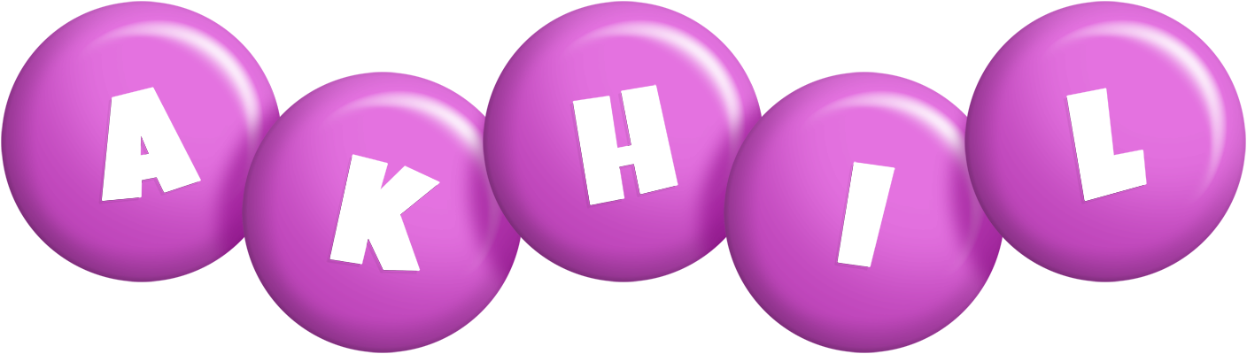 Akhil candy-purple logo