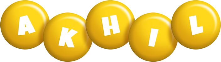 Akhil candy-yellow logo