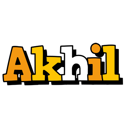 Akhil cartoon logo