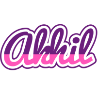 Akhil cheerful logo