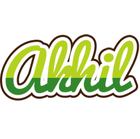 Akhil golfing logo