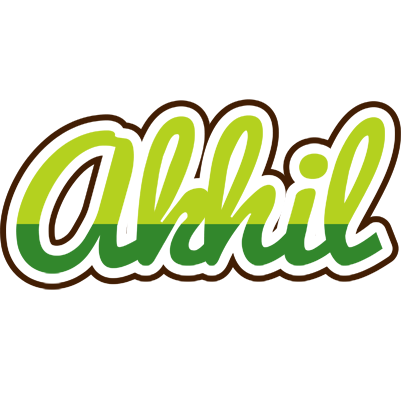 Akhil golfing logo