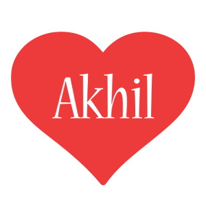 Akhil love logo