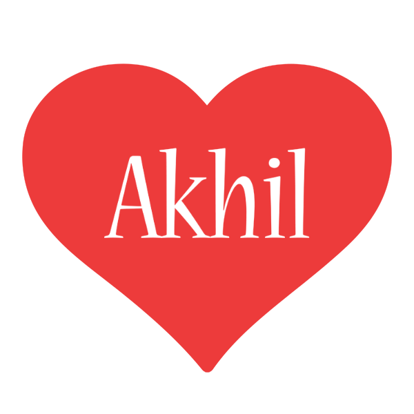 Akhil love logo