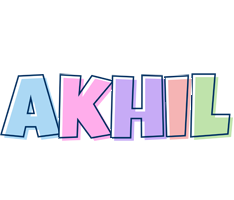 Akhil pastel logo