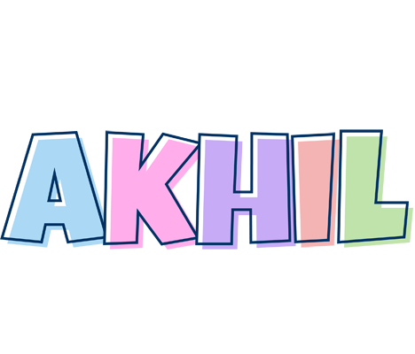 Akhil pastel logo