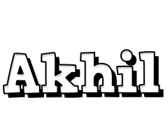 Akhil snowing logo