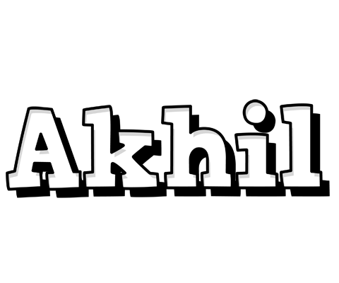 Akhil snowing logo