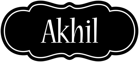 Akhil welcome logo