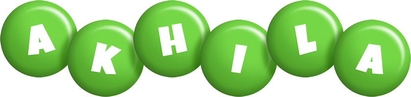 Akhila candy-green logo