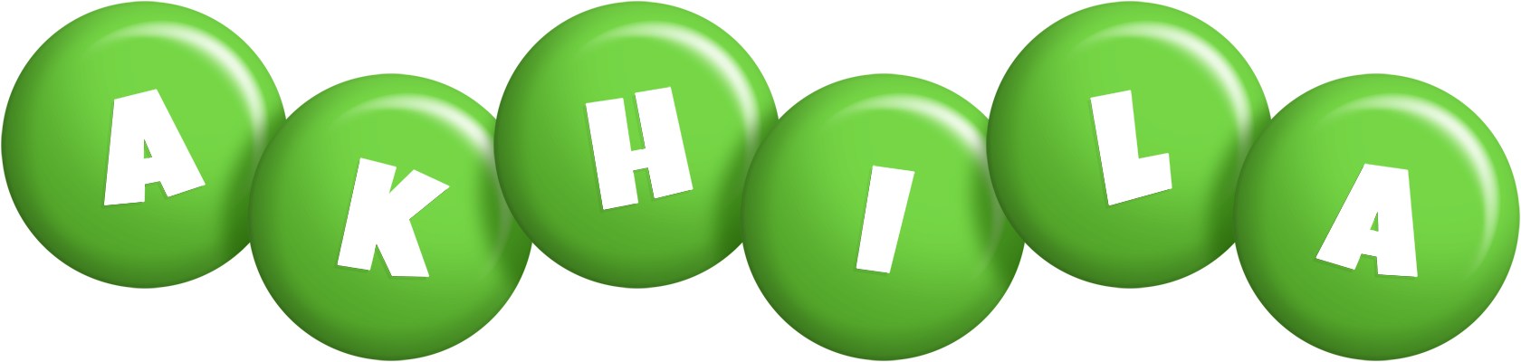 Akhila candy-green logo