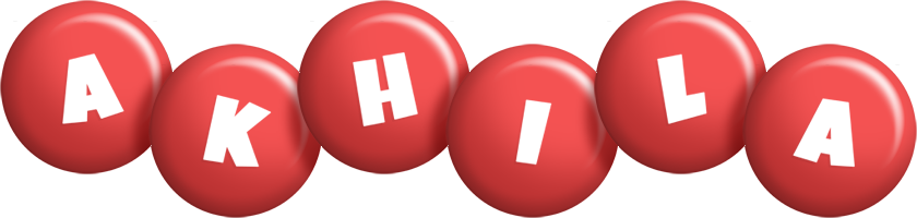 Akhila candy-red logo