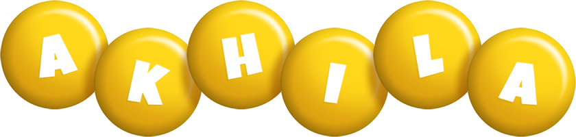 Akhila candy-yellow logo