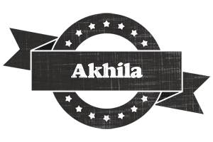 Akhila grunge logo