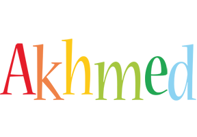 Akhmed birthday logo