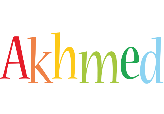 Akhmed birthday logo