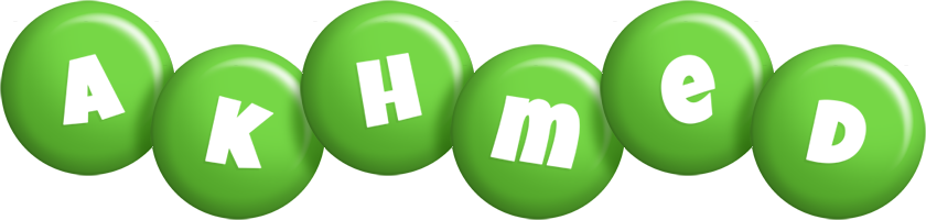 Akhmed candy-green logo