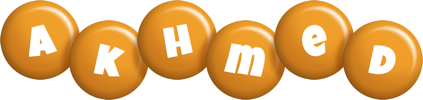 Akhmed candy-orange logo