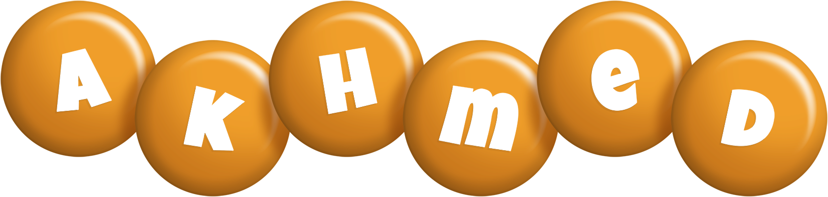 Akhmed candy-orange logo