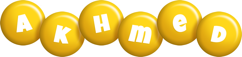 Akhmed candy-yellow logo