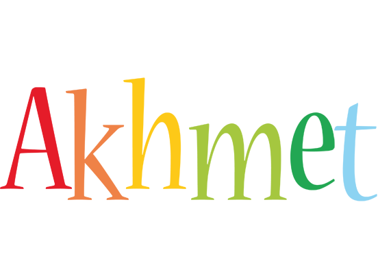 Akhmet birthday logo