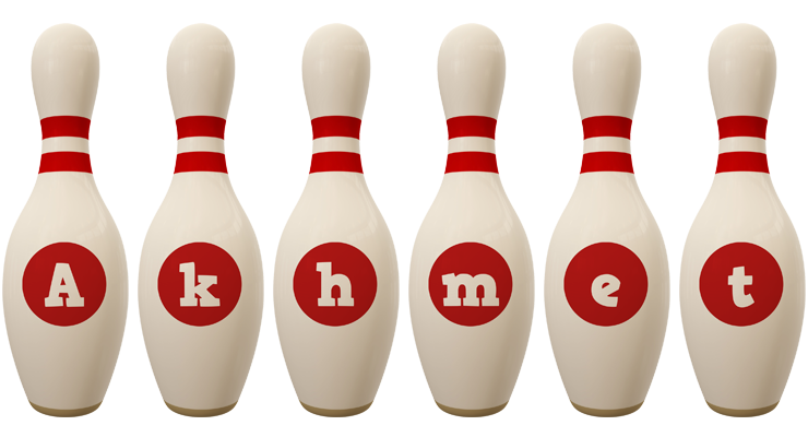 Akhmet bowling-pin logo