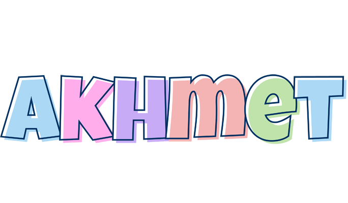 Akhmet pastel logo