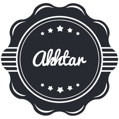 Akhtar badge logo