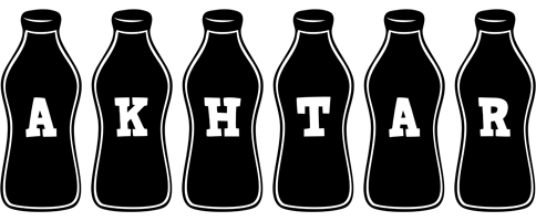 Akhtar bottle logo