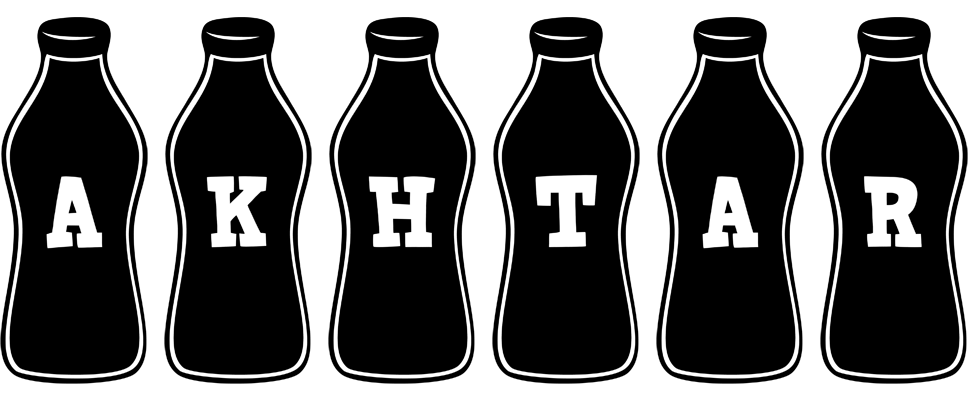 Akhtar bottle logo