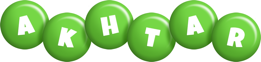 Akhtar candy-green logo