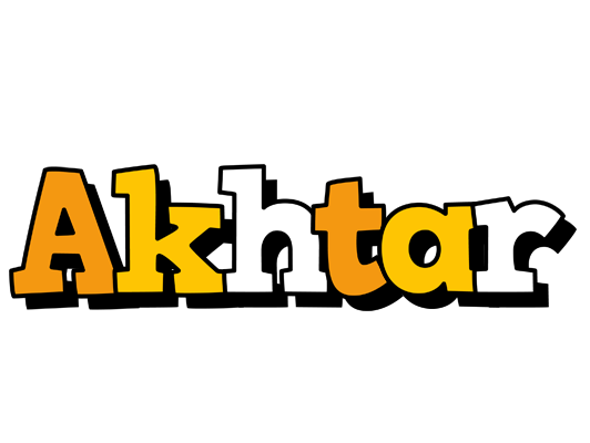 Akhtar cartoon logo