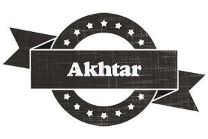 Akhtar grunge logo