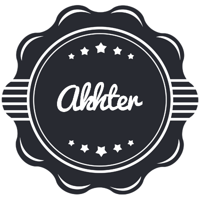 Akhter badge logo