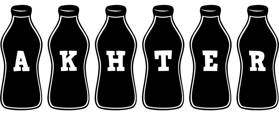 Akhter bottle logo