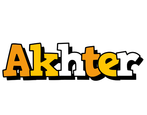 Akhter cartoon logo