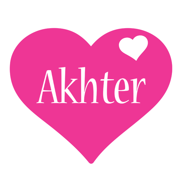 Akhter love-heart logo